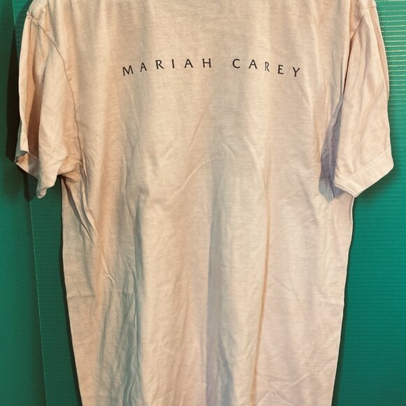 Mariah Carey Graphic Tee Pink Size L Made in USA Pop Icon Music Shirt - Picture 6 of 6
